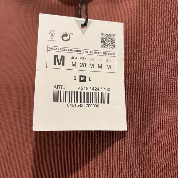 Zara Ribbed Crop Top - Picture 4 of 4